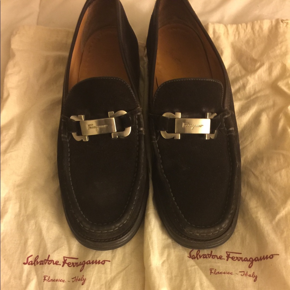 Ferragamo suede loafer